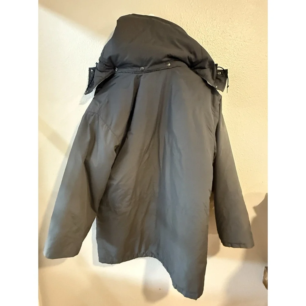 LL Bean Penobscot‎ Parka Mens Large Gray Blue Vintage Hooded Winter Jacket Coat